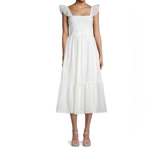 Nanette Lepore Dresses & Skirts - Nanette Lepore Midi Dress White Midi Dress Wedding Dress Long white Dress